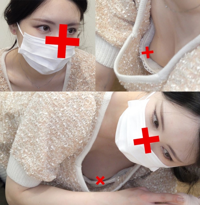 【胸チラ】救命講習㉕　無防備な胸元を****　3名